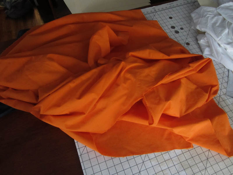 orange fabric